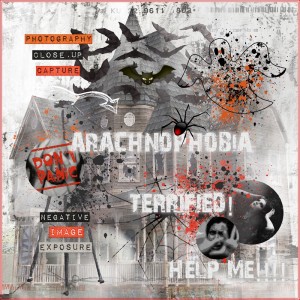 Paula Kesselring-Halloween Bash Layout Challenge-It Freaks Me Out!-EEK!
