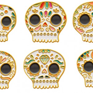 Skulls Gold - JOIN US IN OUT FALL ENAMEL PIN EXCHANGE