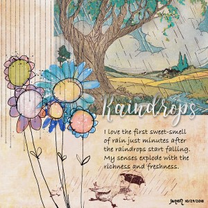Raindrops - October Muse #4