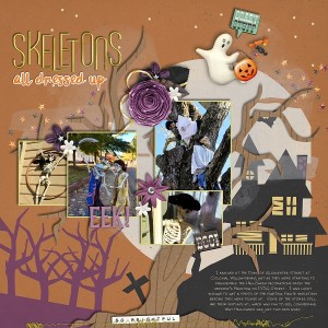 Skeletons all dressed up