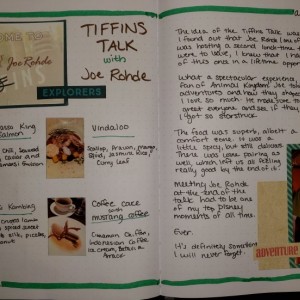 Memory Journal: Tiffins Talk