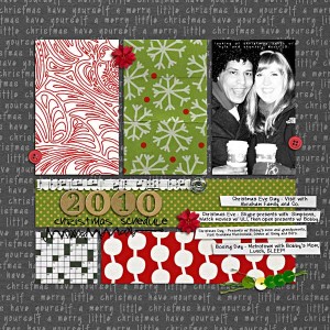 2010 Christmas Schedule
