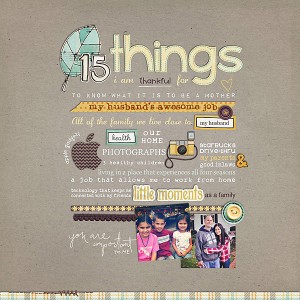 15 Things I Am Thankful For