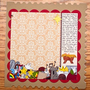 Right Side of Countdown to Christmas book page