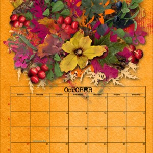 NBK October 2018 Calendar Page