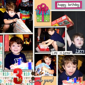 Scrapping With Liz December Template