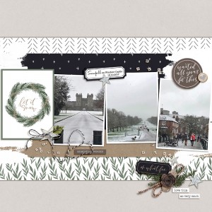 Snowfall on Windsor Castle