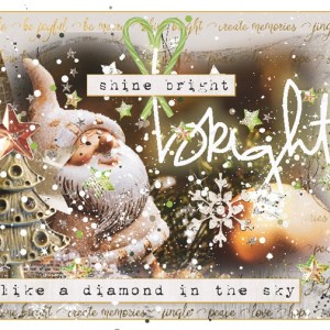 Santa Shine Bright-Christmas Card