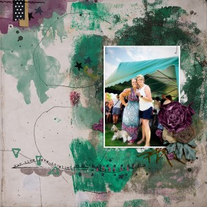 Make art & journal December Challenge #1-Stay connected