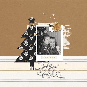 Joy and Bright - scraplift challenge