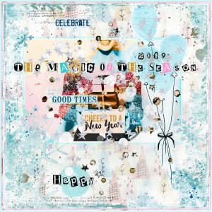 Art Journaling-December-Make Art & Journal:Winter/Holiday Edition-Challenge #5-Magic-Happy 2019