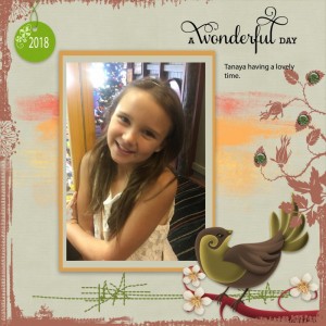 RhondaB Challenge Day 1blind Scrap