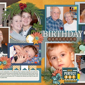 Birthday Memories (double page)