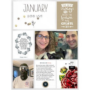 Project Life 2019, Week One, Page 1