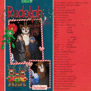 Januart 6-Shape Cut Out Of Element {Rudolph the Red-Nosed Reindeer}