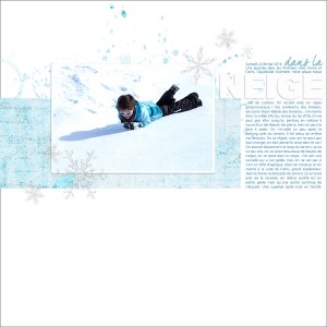 In the snow
