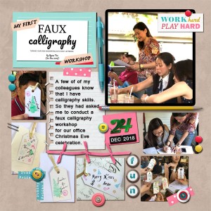 My 1st Faux Calligraphy Workshop