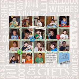 January 3:  Grid Page