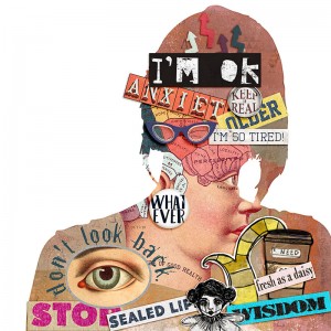 MOC7 Day11 Art Journaling-What's on the INside - I am ok