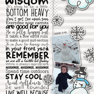 Snowman wisdom