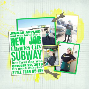 Jennah's job at Subway