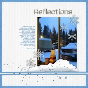 JANUARY 19:  PHOTOGRAPHY CHALLENGE {REFLECTION}