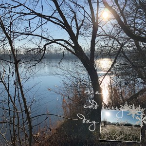 on a cold sunny day