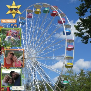 January 25-Use Photo As Background {Summer Fun}
