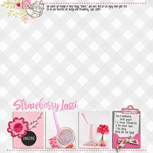 Strawberry Lassi (Day 24)