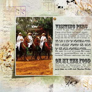 MOC7 January 22: Subway Style Journaling - Visiting Peru