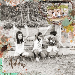 MOC7 January 25: Use photo as background -  Autumn Pieces