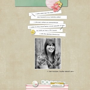 About Me - February Scraplift