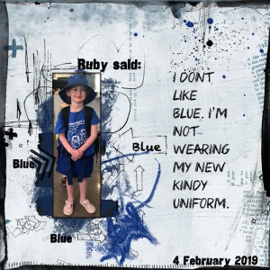 I won't wear blue