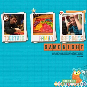 Feb Scraplift Challenge Game Night
