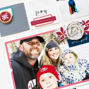 Close Up Family Snow Day