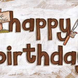 Gone Fishing Birthday Card