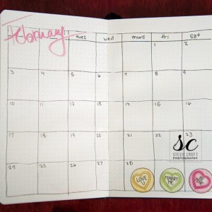 Bujo: February Calendar