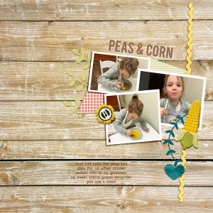 Peas and corn (Love our Designers - Pink Reptile)