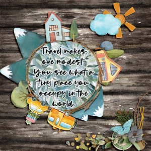Travel makes one modest