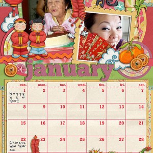 January Calendar for Grandma