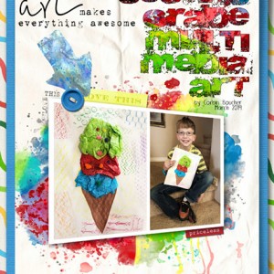 Second Grade Multi Media Art