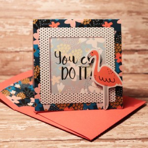 You Can Do It card with matching envie