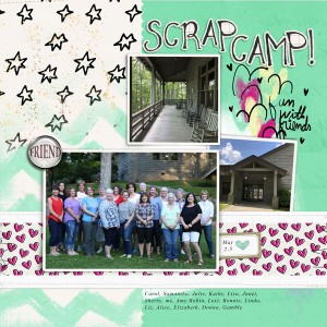 Scrap Camp - left page