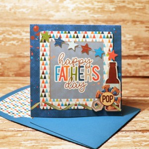 Father's Day Card with matching envie
