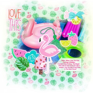 Journaling Challenge-June-Laughter-Flamingo Floaty Funny