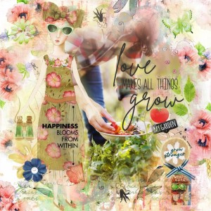 Art Journaling-June-Love Grows Happiness