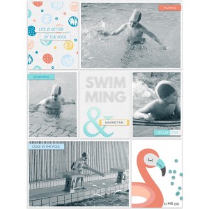 Swimming and having fun