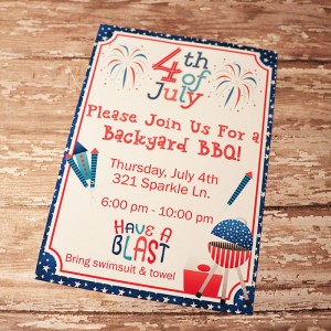4th of July invite