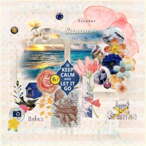 Scraplift Challenge-July-Sunscape:Fly Away