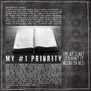 Number one priority